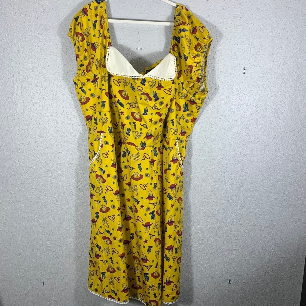 Disney Unique Vintage Toy Story Woody Jessie Yellow Dress Plus Size 5X 32W-34W